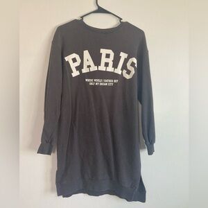 Zara Charcoal Gray Kids Sweater Dress